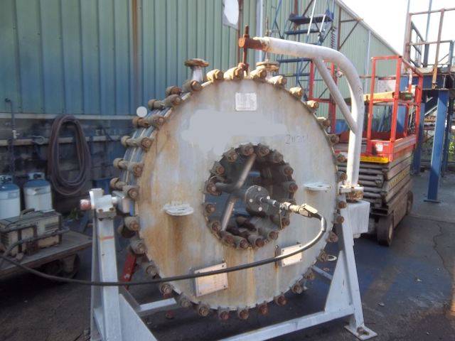 258 sq.ft., 150 psi shell, 150 psi tube, Gea Canzler, heat exchanger, 392°F shell, 392°F tube, 2001