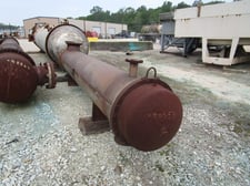 1025 sq.ft., 15 psi shell, 75 psi tube, Manning & Lewis, heat exchanger, 275&deg;F shell, 200&deg;F tube