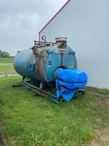 250 HP Superior Boiler Works # aztec-boiler-burner-unit-5-x-1, steam boiler, 150 psi, 1991