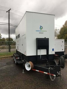 225 KW Generac #MGG350N2, natural gas generator, sound attenuated enclosure, 4 hours, 2014