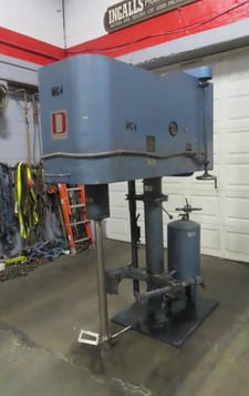 20 HP Dantco #DVL200-42/24, bow tie mixer, floor mount, air over oil lift, mechanical vari-speed