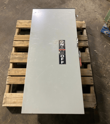 400 Amp. General Electric, FRN-R-250, safety disconnect switch, 240 Volts, 3-pole, 100 HP Max 3R Encl