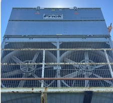 335 Ton, Frick #XLP2-1012-503, evaporative condensor, (2) 30 HP fan motors, 5 HP pump, 2013