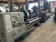 39" x 324" Poreba #TR100B1/8M, engine lathe, 27" swing over cross slide, inch/metric, 4-jaw 31.5" chuck, 1980