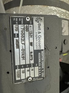 Bell & Gossett #E-1531 SSF 8.875 BAC cooling tower pump new surplus