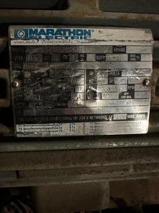 10 HP 1740 RPM Marathon Electric, Frame 415T, 230/460 Volts, Squirrel Cage, electrically OK