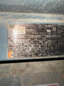 100 HP 1775 RPM WEG, Frame 404/5T, 208-230/460 Volts, Squirrel Cage, electrically OK