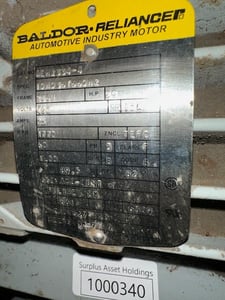 20 HP 1770 RPM Baldor, Frame 286U, 460 Volts, Squirrel Cage, electrically OK