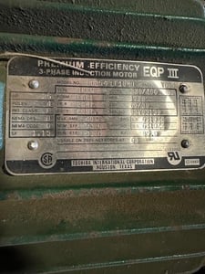 25 HP 1770 RPM Toshiba, Frame 284T, 230/460 Volts, Squirrel Cage, Refurb