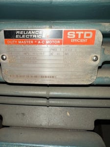 30 HP 1175 RPM Reliance, Frame 326T, 230/460 Volts, Squirrel Cage, Refurb