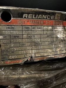 30 HP 1765 RPM Siemens, Frame 286T, 230/460 Volts, Squirrel Cage, Refurb