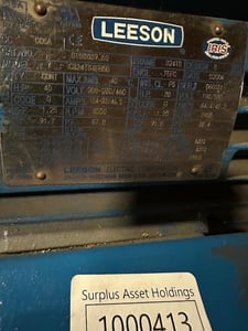 40 HP 3550 RPM Leeson, Frame 324TS, 190/380 Volts, Squirrel Cage, electrically OK