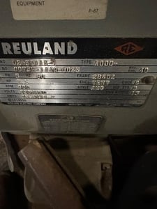 7.5 HP 900 RPM Reuland, Frame 284UZ, 220/440 Volts, Squirrel Cage, Refurb
