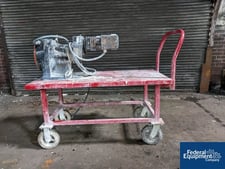 EssentricPumps, Portable Peristaltic Pump, On 2 HP Cart, 460 V. motor