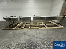 12" wide x 21.8' long, Balpack, Slat Conveyor 90° turn, 120 V., 1 HP, 2019