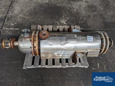 106 squaring ft., Perry #14-106-FTSSMX, Shell & Tube Heat Excahnger, Stainless Steek Tubes, Bonnets & Shell