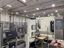 Makino #A61NX-5E, horizontal machining center, 313 automatic tool changer, 28.7" X, 28.7" Y, 26.8" Z, 24000