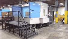 Toyoda #FA-1050, CNC horizontal machining center, Fanuc 16iM, 63" X, 55" Y, 45" Z, 6000 RPM, 120 automatic