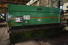 3/8" x 12' Accurshear #837512, hydra-mechanical power squaring shear, 36" front operated power back gauge, 20