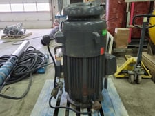 200 HP 1785 RPM Emerson 100BT03M, Frame 447TPA, premium efficent vertical pump motor, 575 Volts