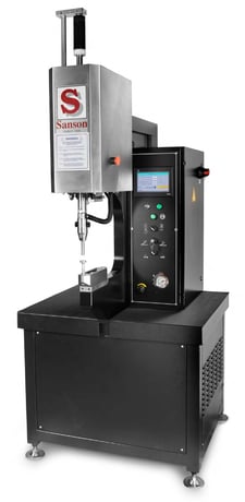 6 Ton, Sanson #186M, hardware insertion press, 7.1" stroke, 18" throat, manual machine, 2024