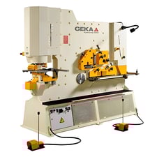 8" x 8" x 3/4" Geka #Hydracrop-220S, Ironworker, 240 Ton, 2024
