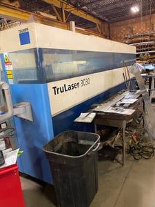Trumpf #TruLaser-3030, CNC Co2 laser, 4000 watt, 5' x 10' table, 120" X, 60" Y, 4.5" Z, Flying Optics