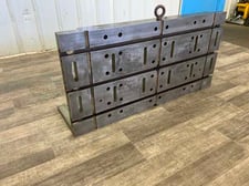 21" x 42" T-slotted angle plate, cast iron construction