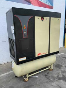 142 cfm, 160 psig, Ingersoll-Rand #IRN40H-CC, vari-speed rotary air compressor, 40 HP