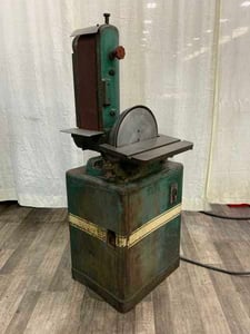 6" Powermatic #300, combination sander, 6" x18" belt, 12" disc, 1 HP, 45&deg; tilt