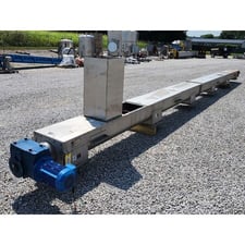 12" diameter x 36' long, Spirac, hollow shaft spiral screw conveyor