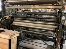 Goebel #Rapid-U, slitter rewinder, 60" unwide diameter, 24" rewind diameter, with shear slitting knives