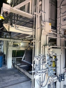 48" width x 48" H x 72" D Michigan, Drop Bottom Furnace, 1200°F, 10000 CFM, 100 lb., 460 V., Allen Bradley