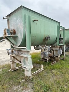 140 cu.ft. J.H. Day, Stainless Steel jacketed double ribbon blenders, 40 HP chain driven motor
