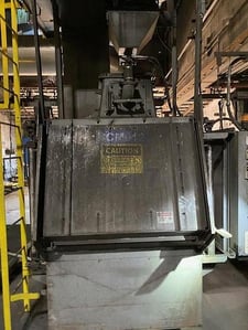 Image for 7 cu.ft. Delong #Super-7, rubber belt tumblast machine, 20 HP direct drive blast wheel, 2012