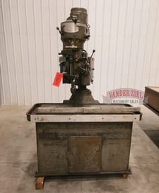 Wells Index #125, radial drill, sliding ram type, #3MT, 1.5 HP 2 speed