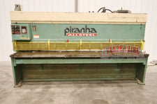 1/4" x 10' Piranha #M1/4-10, hydraulic shear, 13 hold downs, 20 HP, #12291