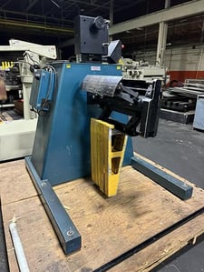 6000 lb. Rapid-Air #RA6018, powered uncoiler, 24" mandrel length, 72" outside dimensions, 17"-24" ID