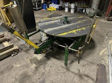 15000 lb. AWC #F-500, motorized pallet decoiler, 72" outside dimension, Accra-Loop style control arm, 2000