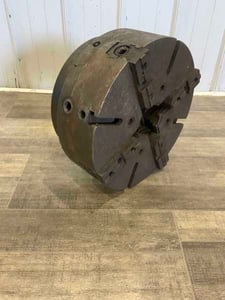 16" diameter, 4-Jaw Lathe Chuck, D-16 Backing