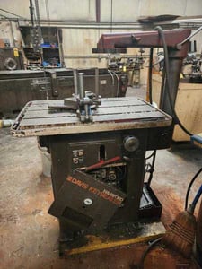 1-1/2" x 18" Hansford Davis David #15, Keyseater, 4-1/2" Stroke, 19" Throat, 31" x 20" T-Slot Table, 2 HP