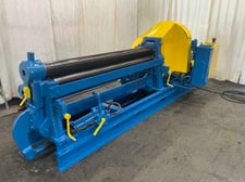 6' x 3/6" Bertsch #6, Initial Pinch Plate Bending Roll, 3/16" Capacity, 74" L x 6" Dia. Rolls, 5 HP
