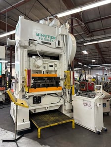 150 Ton, Minster #P2-150, straight side punch press, 6" stroke, 23" Shut Height, 4" adj., 45-90 SPM