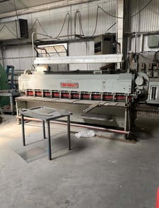 10 gauge x 10' Cincinnati #1010, mechanical shear, front operated power back gauge, foot treadle