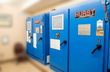 500 HP Hurst, Biomass Wood Boiler, 15 psi, w/185 ton bin, 2007