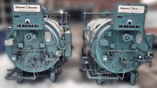 60 HP Cleaver-Brooks #CB-200-60, Hot Water Boiler, Gas/Oil, 125 psi, 2510000 BTU/hr., 460 V, 2000
