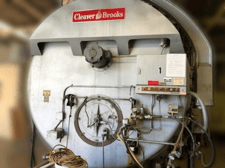 400 HP Cleaver-Brooks #CB200-400, High Pressure Steam Boiler, Natural Gas/Oil, 150 psi, 1673800 BTU/hr., 1973