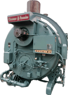 Cleaver Brooks #CB-200-300, Boiler, Natural Gas/Oil, 150 psi, 12553000 BTU/hr., 1974