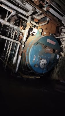 600 HP Cleaver-Brooks #CB-200-600-300, Steam Boiler, Natural Gas/Oil, 300 psi, 25106000 BTU/hr., 440 V, 1980