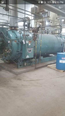200 HP Cleaver-Brooks #CB200-200, Steam Boiler, Natural Gas/Oil, 150 psi, 160 V, 1990